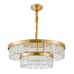 PENDENTE LED ZYLO 2 MOD 54W 3000K DOURADO BRILHO NORDECOR 2773