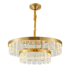 PENDENTE LED ZYLO 2 MOD 54W 3000K DOURADO BRILHO NORDECOR 2773 - comprar online