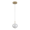 Pendente LED klein 3000K 6W Bivolt Ø15cm Metal e Acrílico Dourado Fosco - Mais Luz PE-216/6.15DF