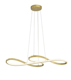 Pendente LED Infinito Dourado