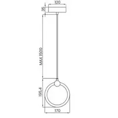 KIT 02 PENDENTE PORTALE Ø170MM LED 6W 3000K BIVOLT DRPT USINA IMPORTS UI20238/170DRPT - comprar online