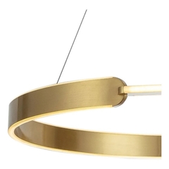 PENDENTE LED REDONDO 3000K 226W BIVOLT Ø80CM METAL DOURADO - SINDORA DCD03087 - Martan Lustres