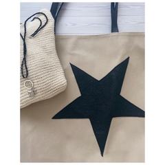 Tote STAR Beige+Negro - comprar online