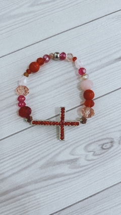 Pulsera Cruz (roja)