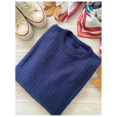 Sweater cuello redondo art 424 Azul