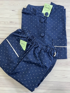 PIJAMA BURDEOS (bulgarito azul) - tienda online