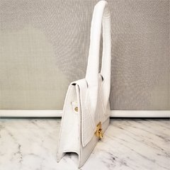 Minibag Couro Texturizado - Branca - loja online