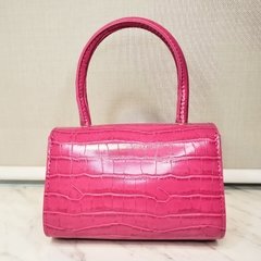 Minibag Couro Texturizado - Pink