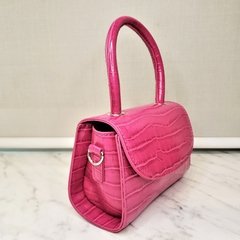 Minibag Couro Texturizado - Pink - comprar online