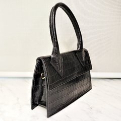 Minibag Couro Texturizado - Preta - Oh La la! Acessórios Fashion
