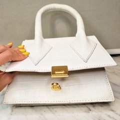 Minibag Couro Texturizado - Branca - Oh La la! Acessórios Fashion