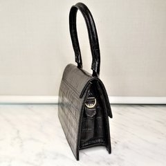 Minibag Couro Texturizado - Preta na internet