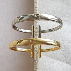 Bracelete de Metal Liso Reto