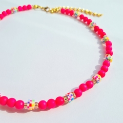 Choker Bolinhas Neon