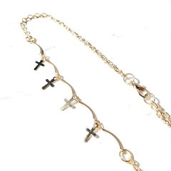 Choker Crucifixos - Dourada - Oh La la! Acessórios Fashion