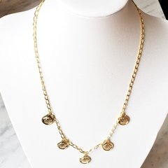 Colar Medalhas Medusa - Dourado - Oh La la! Acessórios Fashion