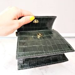 Microbag Couro Texturizado - Verde - comprar online