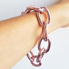 Pulseira Corrente Elos - Rosa - comprar online