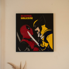 Cuadro Decorativo Deadpool vs Wolverine