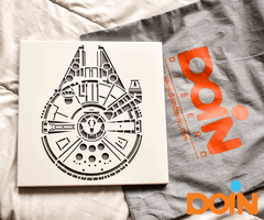 Cuadro Grande Millennium Falcon - comprar online