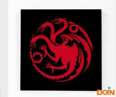 Cuadro GOT: Escudo Targaryen Pequeño - comprar online