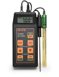 Medidor de pH, mV, °C Portátil com Calibração Automática e Compensação de Temperatura - HI8424
