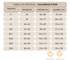 Tabela de Medidas