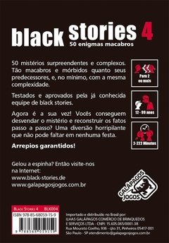 Black Stories 4 - Galápagos Jogos - comprar online