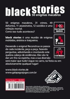 Black Stories - Galápagos Jogos - comprar online