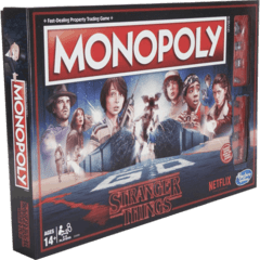 Banco Imobiliário - Monopoly Stranger Things - Hasbro - Importado
