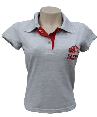 Camisa Polo Feminina Cavalo Crioulo Ref. 2144