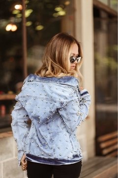 Jaqueta Jeans bordada - loja online