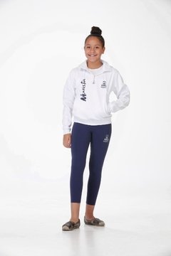 Blusão Moletom Double Marinho Feminino Fundamental/Médio-F24 - comprar online