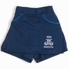 Short Saia Malha Colegial Feminino Infantil-D9 na internet