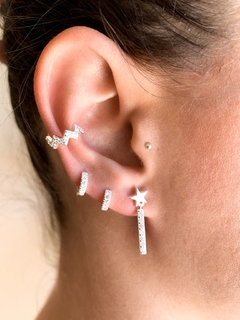 EAR CUFF CON CUBIC ZIG ZAG