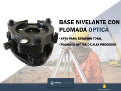 Base Nivelante Con Plomada Optica Para Estacion Total Topografia - comprar online