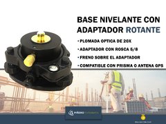 Base Nivelante Con Plomada Optica Y Adaptador Rotante Gps Gnss - comprar online