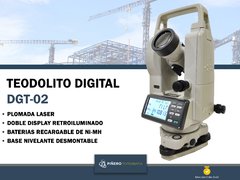 Teodolito Digital DGT-2 de 2 Seg. con plomada laser - comprar online