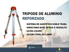 Tripode de Aluminio con Doble Traba y Correa de Transporte - comprar online
