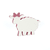 Ovelhinha Laminado Branco c/ Laço ou Gravata