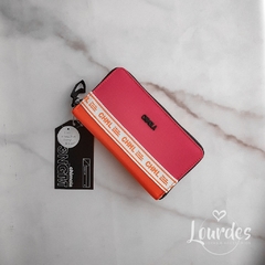 Billetera Combinada Texturada Pink - Orange