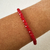 Pulsera cristal rojo - pul23