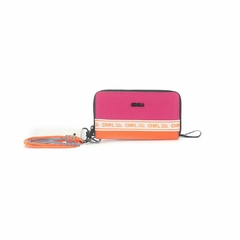 Billetera Combinada Texturada Pink - Orange - LOURDES JOYAS