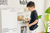 Juego de Cocina JAZMIN con Heladera blanco - Amatino Deco Kids & Home