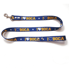 Correa para perro de Boca Juniors Oficial - 2.5 cm