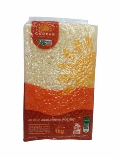 Arroz Agulhinha Polido T1 Vacuo ORGÂNICO - COOPAN - (embalagem de 1kg)