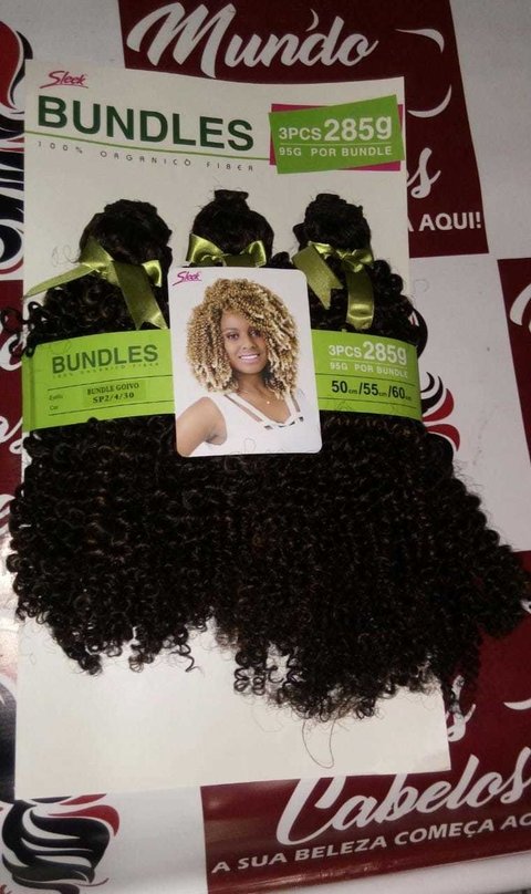 Cabelo Orgânico Bio Vegetal Cacheado Modelo Adriana Linha Supreme Hair Ser  Mulher 200g 35cm 100% Fibra de Proteína