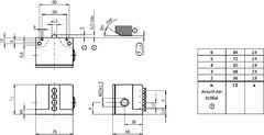 Euchner SN03R12-502-M - Chave de fim de curso múltipla vertical - 3 Elementos tipo Chanfro Rolete - comprar online