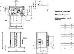 Euchner RGBF05R12-502-M - Chave de fim de curso múltipla vertical - 5 Elementos tipo Rolete - comprar online