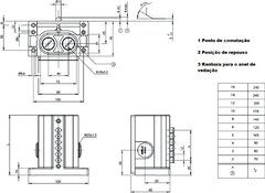 Euchner RGBF06D12-502-M - Chave de fim de curso múltipla vertical - 6 Elementos tipo Teto - comprar online